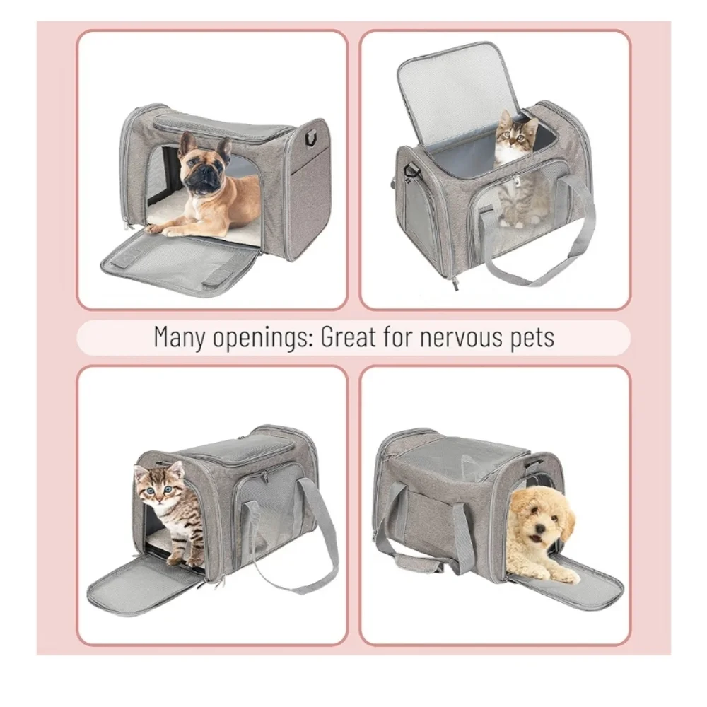 Gray Pet Travel Bag